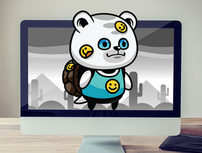Smiley Bear - 2D Game Asset Sprites scroller