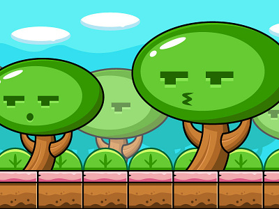 Fancy Tree Forest Game Background characterdesign game gamecharacter gamedesign gamedev gamedeveloper graphicdesign indiegame indiegames iphonegames‬ mobilegames ‬ androidgames