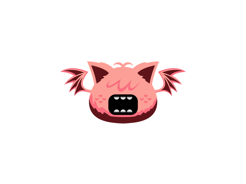 Front Side Flappy Game Character