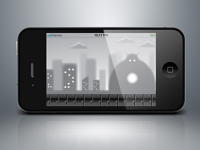 Ruined City Game Background android game blurry game assets game background limbo misty parallax shady