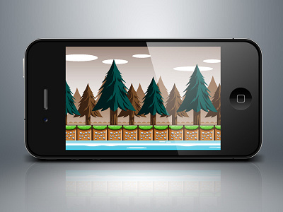 Pine Trees Game Background