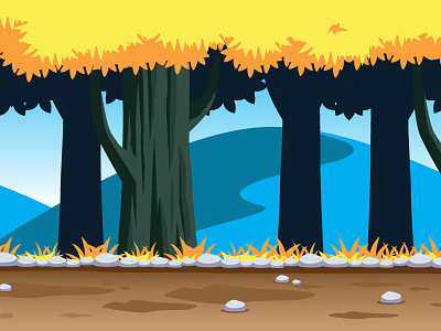 Golden Forest Game Background
