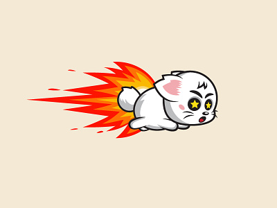 Running And Jumping Cat Game Character