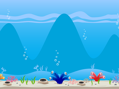 Creepy Deep Sea Monster Game Background