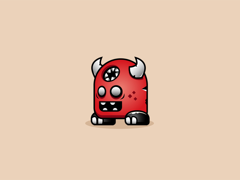 GIF animation Devil Monster Enemy Game Character