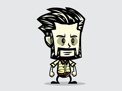 Bearded game character