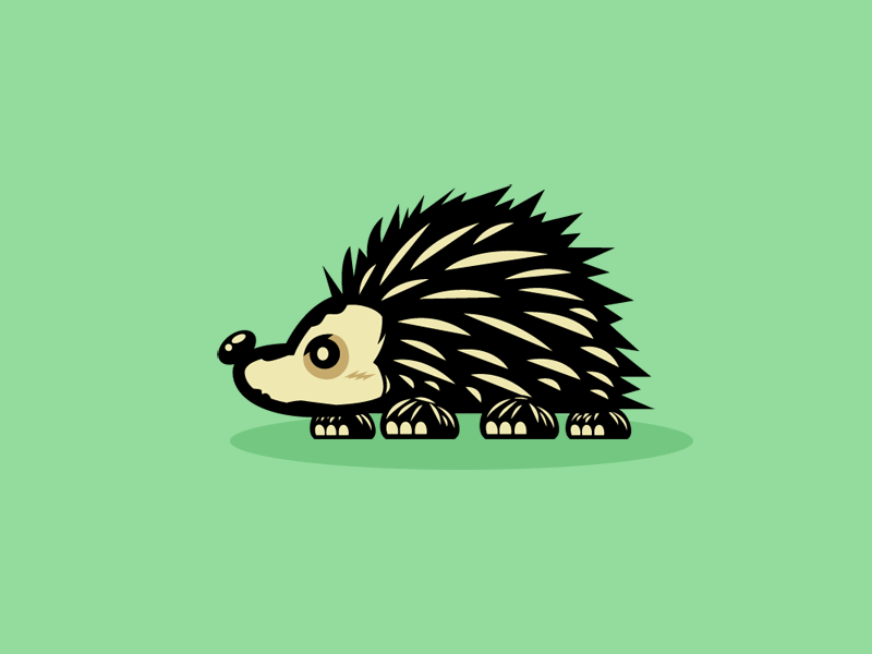 Walking Hedgehog GIF animation