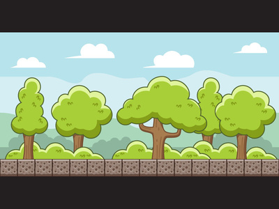 Peaceful Forest Game Background