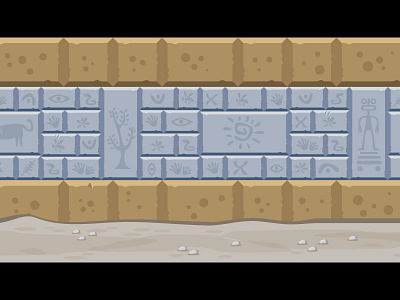 Ancient Wall Game Background 2d ancient background eqypt game gamedev parallax wall