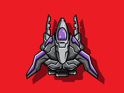 2D Spaceship Shooter Game Character 2d aircraft airplane asset down game spacecraft spaceship top ufo vertical