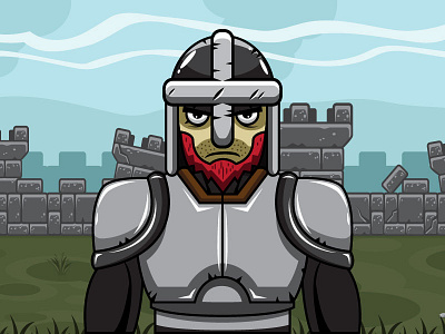 Storyteller Avatar - The Knight 2d avatar cartoon castle illustration knight medieval prologue storyteller