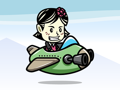 Female Aircraft Pilot Game Asset Sprites aircraft animation asset female game girl pilot ship sprites