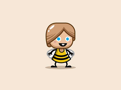 Bee Girl Game Asset Character animation asset bee character cute female fly game girl