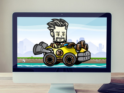 Bearded Man Racing Game Character Sprites game game development gamedev male man mobile race racing