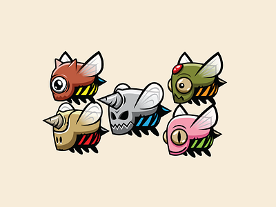 Armored Bee Sprites