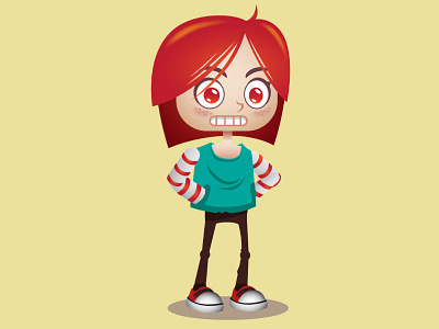 Red Head Girl Spites Game Asset Animation