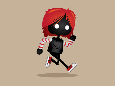 Shadow Red Hair Sprites 2d animation 2d character creepy female game art game asset game character ghost girl limbo red red hair red head shadow sprites video game