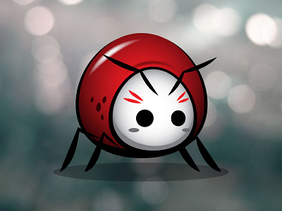 Little Red Beetle Bug Game Asset