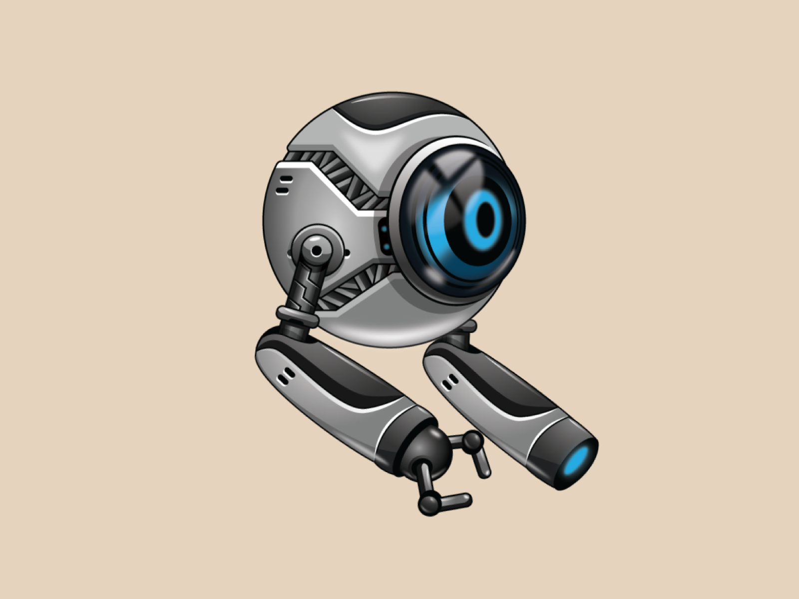 Kæreste Flyve drage Merchandising One eye robot game asset sprites character by bevouliin on Dribbble
