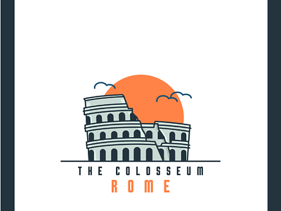 The Colosseum Rome branding colosseum design europe graphics icons illustrations india landmarks rome ui vector web wonders