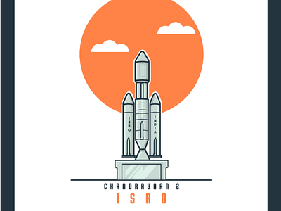 Chandrayan chandrayan design exploration famous flat icon illustration india isro landmarks minimal space ui vector