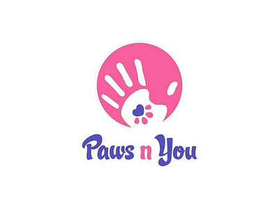 Paws n You adorable brand branding community design designs hand illustrator logo logos pets print vector