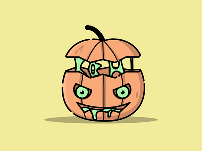 Halloween pumpkin! art colours design designs halloween illustration logo monster october pumpkin vector vectors