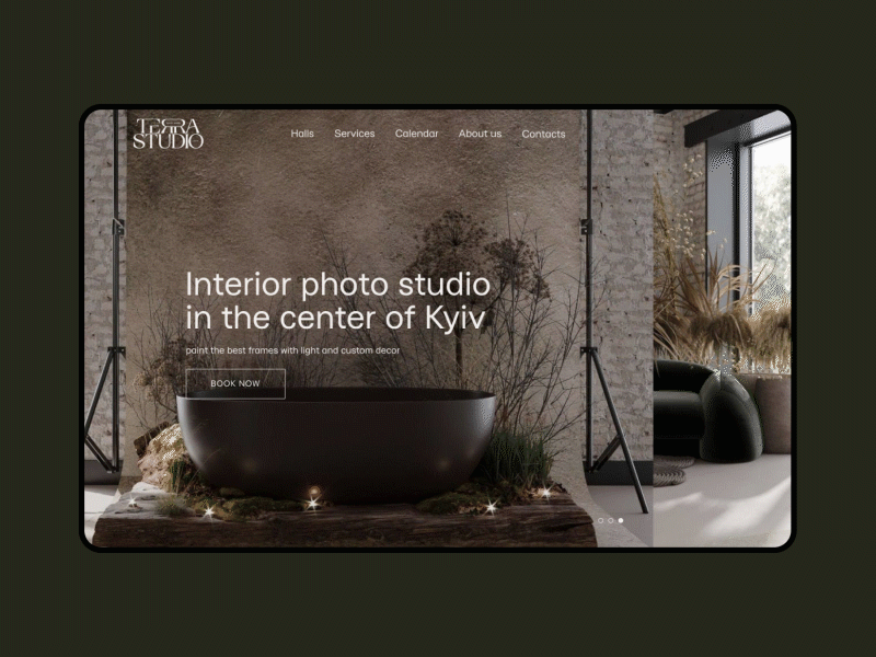 Terra studio — website 2023 3d aestetic animation architect design digital figma graphic design hall illustration minimal nude photography site space trend ui ukraine website