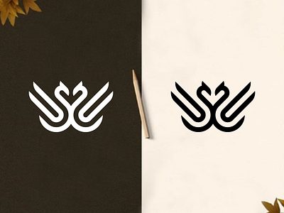 dragon or swans america branding icon illustrator lettering logo logomark logos monogram new york texas