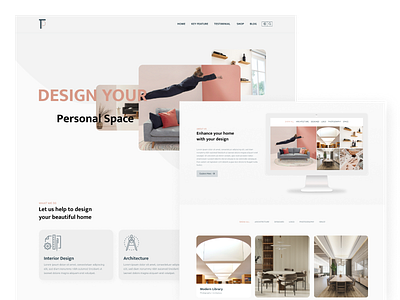 Interior Landing page ui