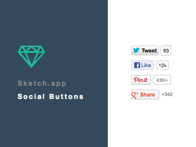 Social Buttons - Sketch.app