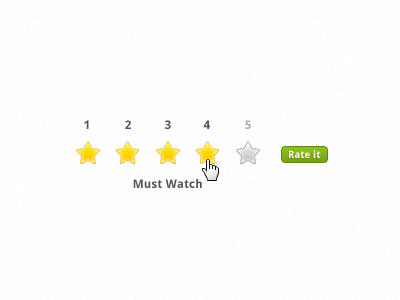 Rate it button icons rating small stars