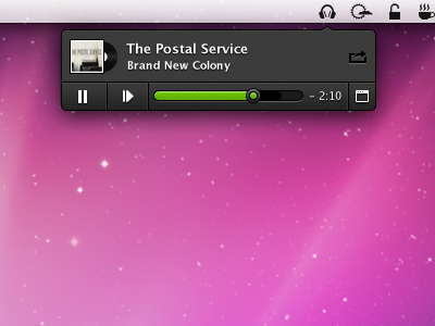 Spotify Quick Player music osx spotify ui