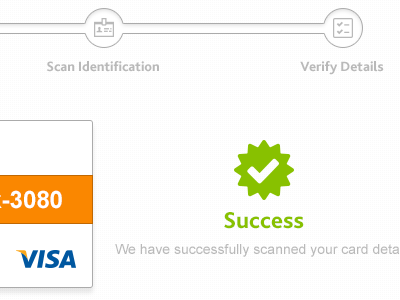 Scan Successful icon process success tick ui