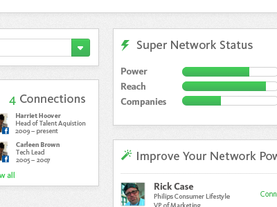 Jibe Peak grid icons typography ui