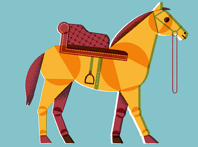 Horse riding concept illustration illustration magazine illustration