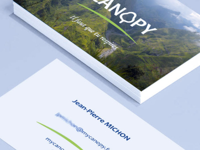 CANOPY - logo et carte de visite branding carte de visite design illustrator logo pao vectoriel