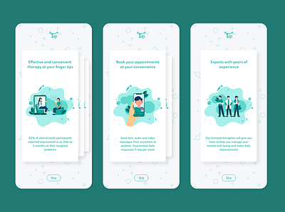 Onboarding Cards app concept branding clean color design flat design green illustration minimal mobile app design ui
