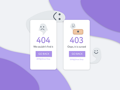 Ghost errors dailyui error 404 error page errors ux