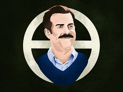 Ted Lasso Portrait design digital illustration drawing graphic design illustration portrait procreate