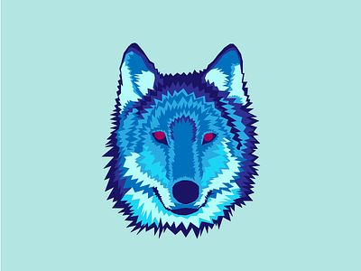 Wolf Illustration animal design geometric illustration wolf