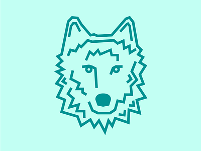 Wolf Illustration 2.0 animal design illustration line drawing wolf