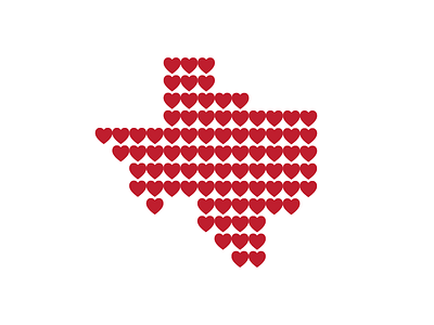 Texas Love design heart hearts illustration love pattern texas texture