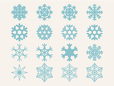 Buncha Snowflakes branding daily logo dailylogochallange design icon icons illustration logo logo design mark snow snowflake snowflakes symbol vector winter