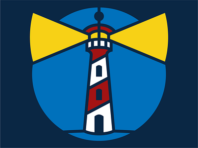 Lighthouse design illustration logo mark symbol vector