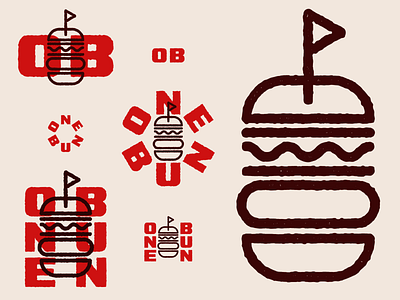 One Bun branding branding concept branding design bun burger burger logo burgers daily logo daily logo challenge dailylogochallenge design icon illustration logo logo design mark symbol type typography vector