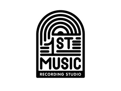 1st Music Recording Studio branding branding and identity branding concept branding design daily logo daily logo challenge design icon illustration logo logo a day logo design mark music record recording studio symbol type typography vector