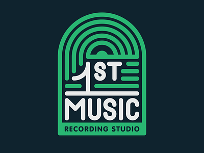 1st Music branding daily logo daily logo challenge design illustration logo logo design mark symbol typography vector