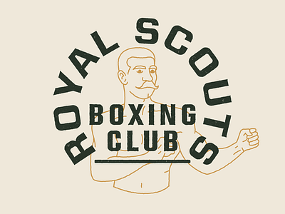 Royal Scouts boxer boxing branding daily logo daily logo challenge design illustration logo logo design mark symbol type typography vector