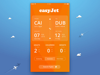 EasyJet airlines app redesign airlines easyjet redesign